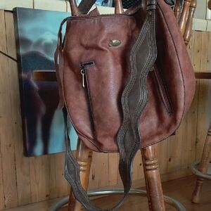 Justin Boots Tan Leather Handbag